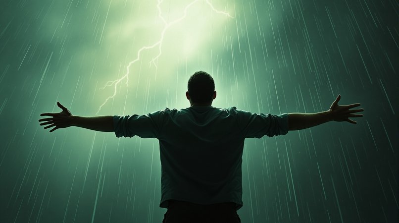 肖申克的救赎雨中：二十年后的拥抱分镜片段